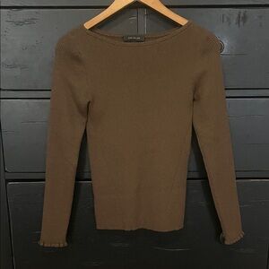 Ann Taylor Brown Knit Top